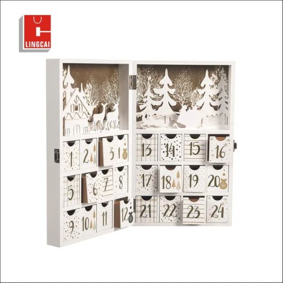 Custom Cute Christmas Gift Box Advent Calendar Box for Kids