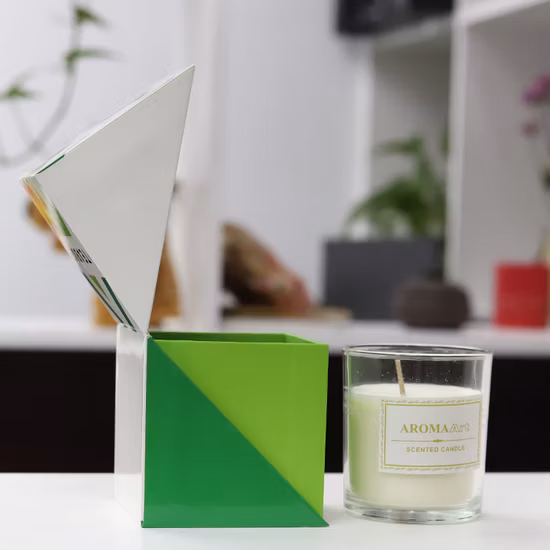 Firstsail High Quality Carton Candle Jars Box Packaging Custom Luxury Square Folding Cosmetic Essential Oil Coffee Mug Rigid Gift Package