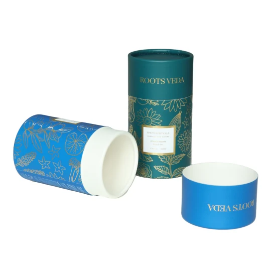 Round Kraft Paper Tube Packaging Wholesale for Tea Biodegradable Cardboard Paper Tube