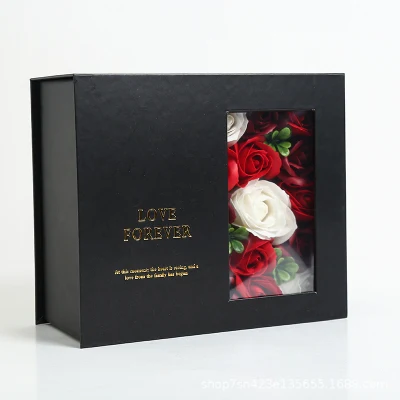 Wholesale Manufacturer Rose Gift Box Flower Packaging Chocolate Foam Flower Box