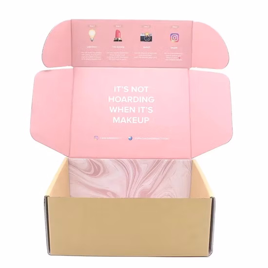 FSC Manufacturer Custom Gift Food Shoes Packaging Corrugated Paper Mailer Shipping Box