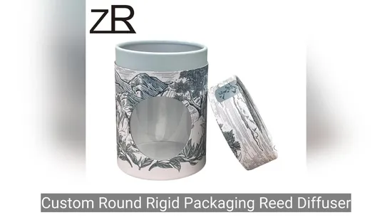 Luxury Custom Candle Cardboard Printed Paper Packaging Round Gift Box for Candle