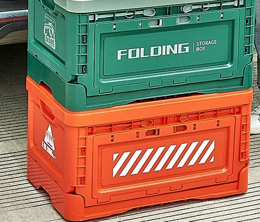 Multifunctional Plastic Car Portable Clothes Foldable Living Boxes Stackable Book Storage Box for Toys