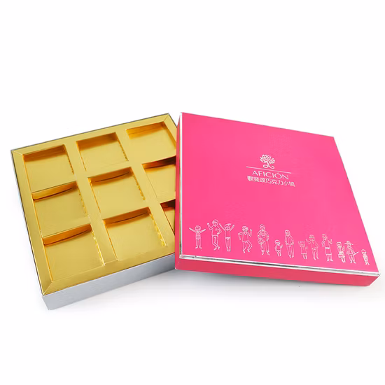 Customized Folding Packaging Handmade Paper Box with Ribbon